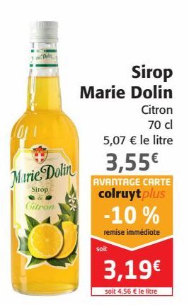 Sirop Marie Dolin