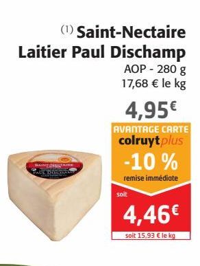 Saint_Nectaire Laitier Paul Dischamp