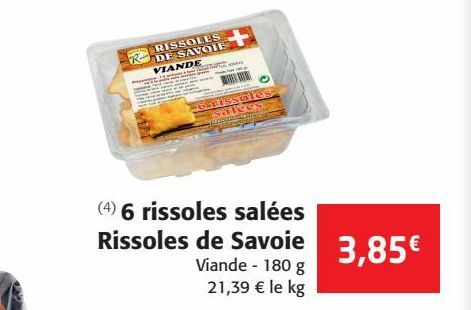 6 rissoles salées Rissoles de Savoie