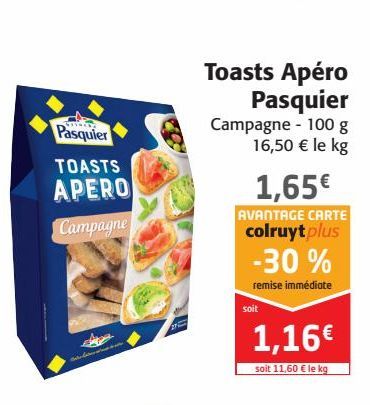Toasts Apéro Pasquier