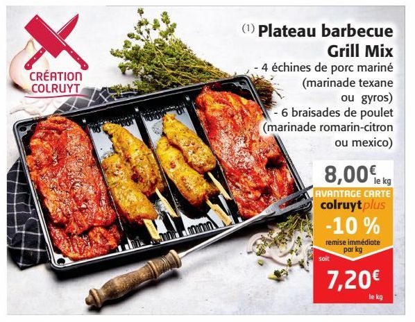 Plateau barbecue Grill Mix