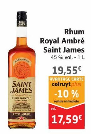 Rhum Royal Ambré Saint James