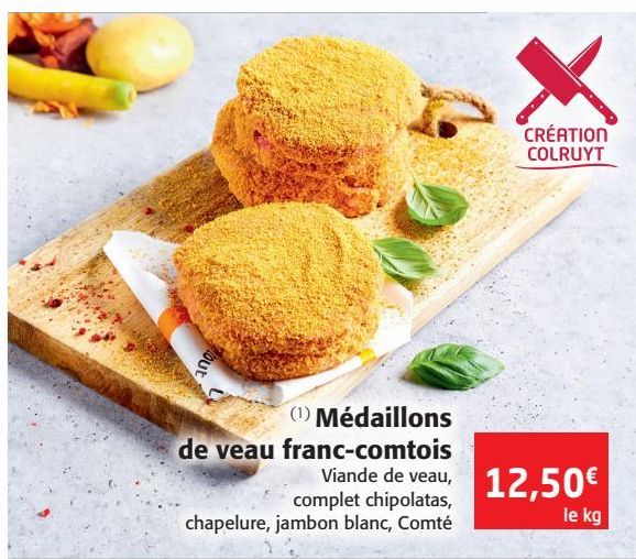 Médaillons de veau franc-comtois