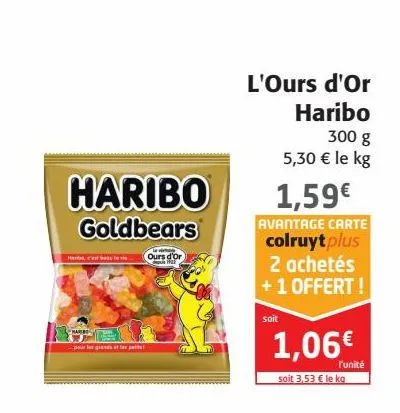 l'ours d'or haribo