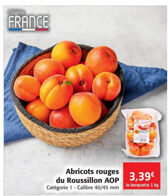 Abricots rouges du Roussillon AOP