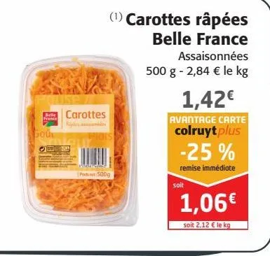 carottes râpées belle france