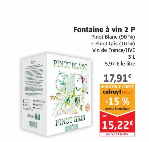 Fontaine à vin 2P