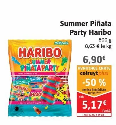 summer pinata party haribo