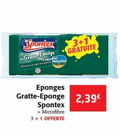 eponge gratte-eponge spontex