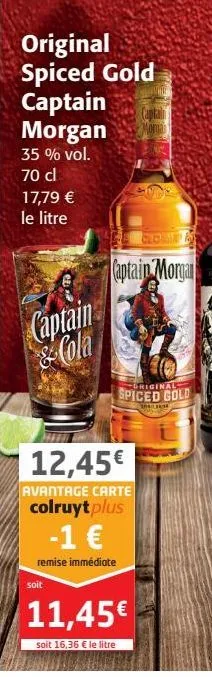 original spiced gold captain morgan