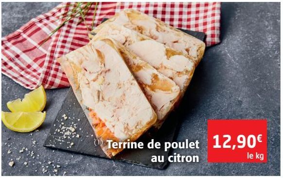 Terrine de poulet au citron