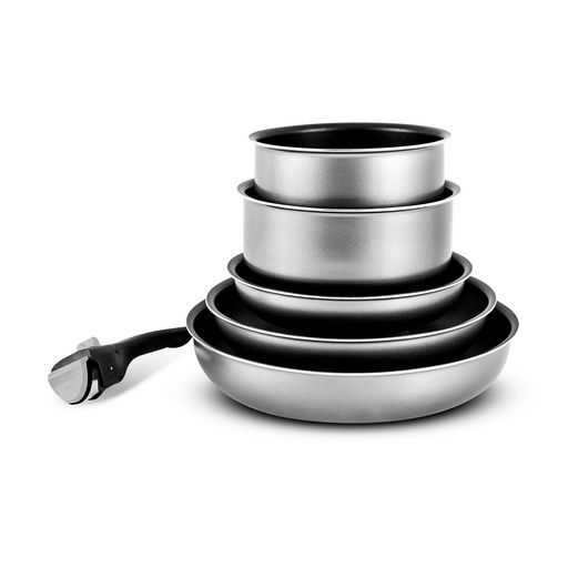 SET DE 6 POÊLES ET CASSEROLES AMOVIBLES