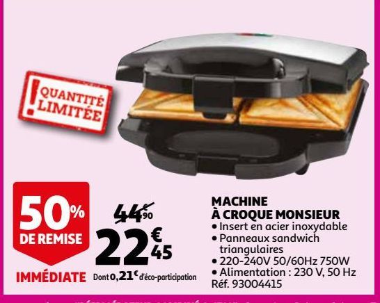 machine à croque-monsieur