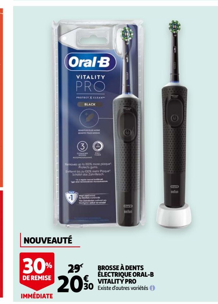 brosses a dents electrique Oral-B vitallity Pro