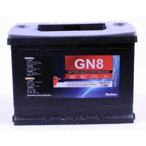 batteries auchan GN8540A 62 AH