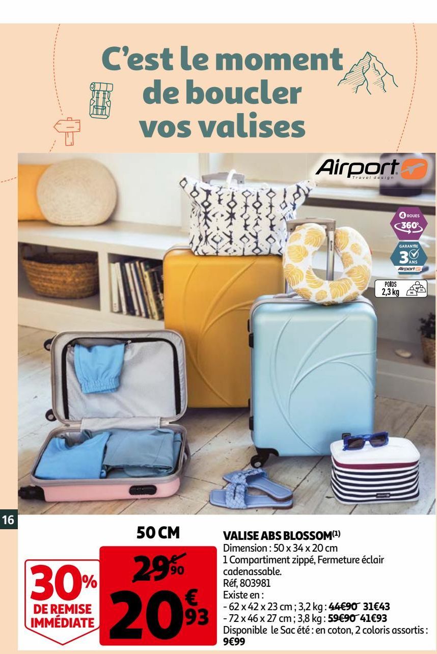 valise abs blossom