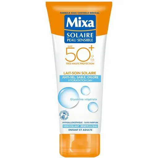 lait solaire pediatrique spf 50+ mixa