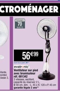 ventilateur sur pied