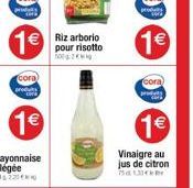 cora)  1  cora  prod  1  cora)  1  Vinaigre au jus de citron  750130