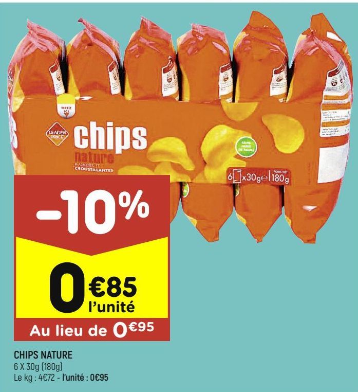 Chips nature Leader Price