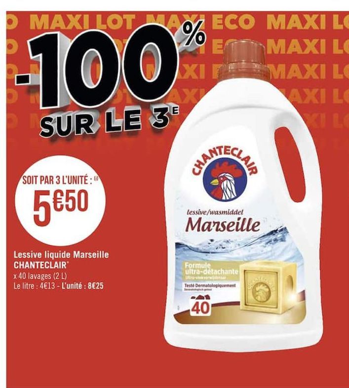 lessive liquide Marseille Chanteclair