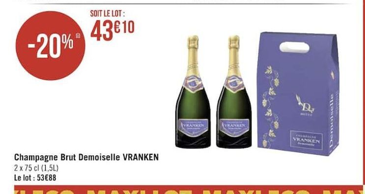 champagne brut Demoiselle Vranken