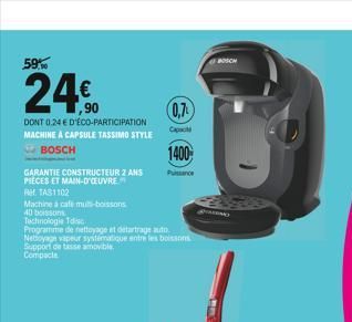 0,7  Capacit  1400  BOSCH