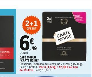 2x  250g  CARTE NOIRE