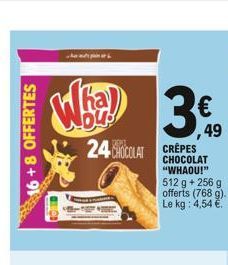 16+8 OFFERTES  WEED  24 CHOCOLAT CRÊPES