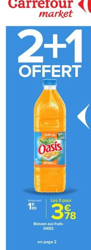 boisson aux fruits oasis