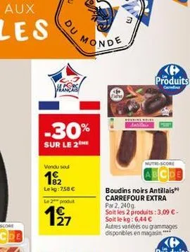 boudins carrefour
