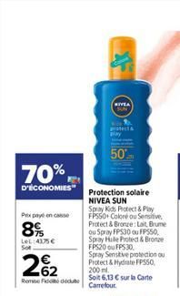 protection solaire Nivea