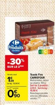 toasts Carrefour