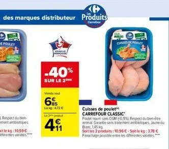 cuisses de poulet carrefour