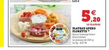 plateau florette