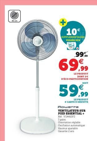 ventilateur sur pied Rowenta