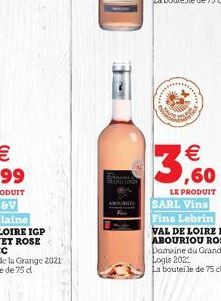 FELAND TOGE  Ades  frage  ¹ ,60  LE PRODUIT  SARL Vins