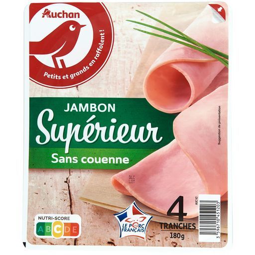 jambon superieur Auchan
