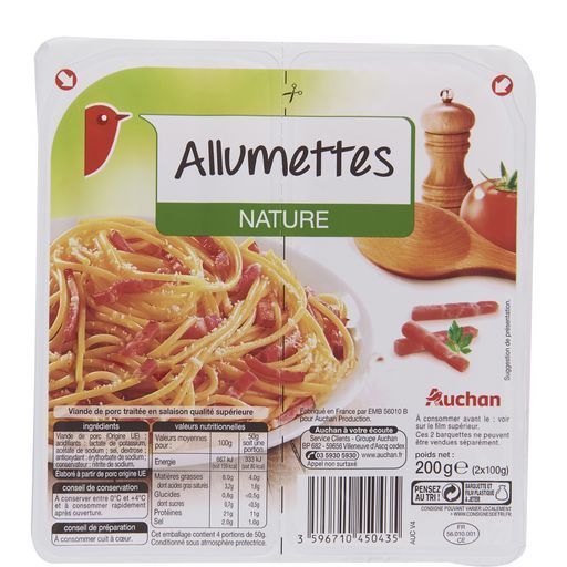 allumettes Auchan