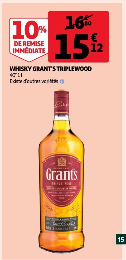 whisky Grant's Triplewood