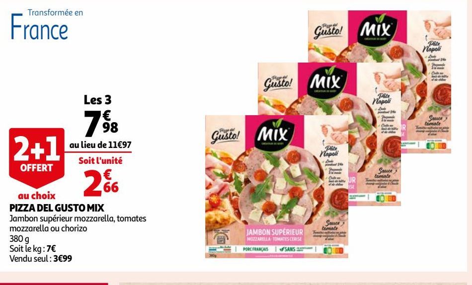 PIZZA DEL GUSTO MIX