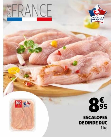 ESCALOPES DE DINDE DUC