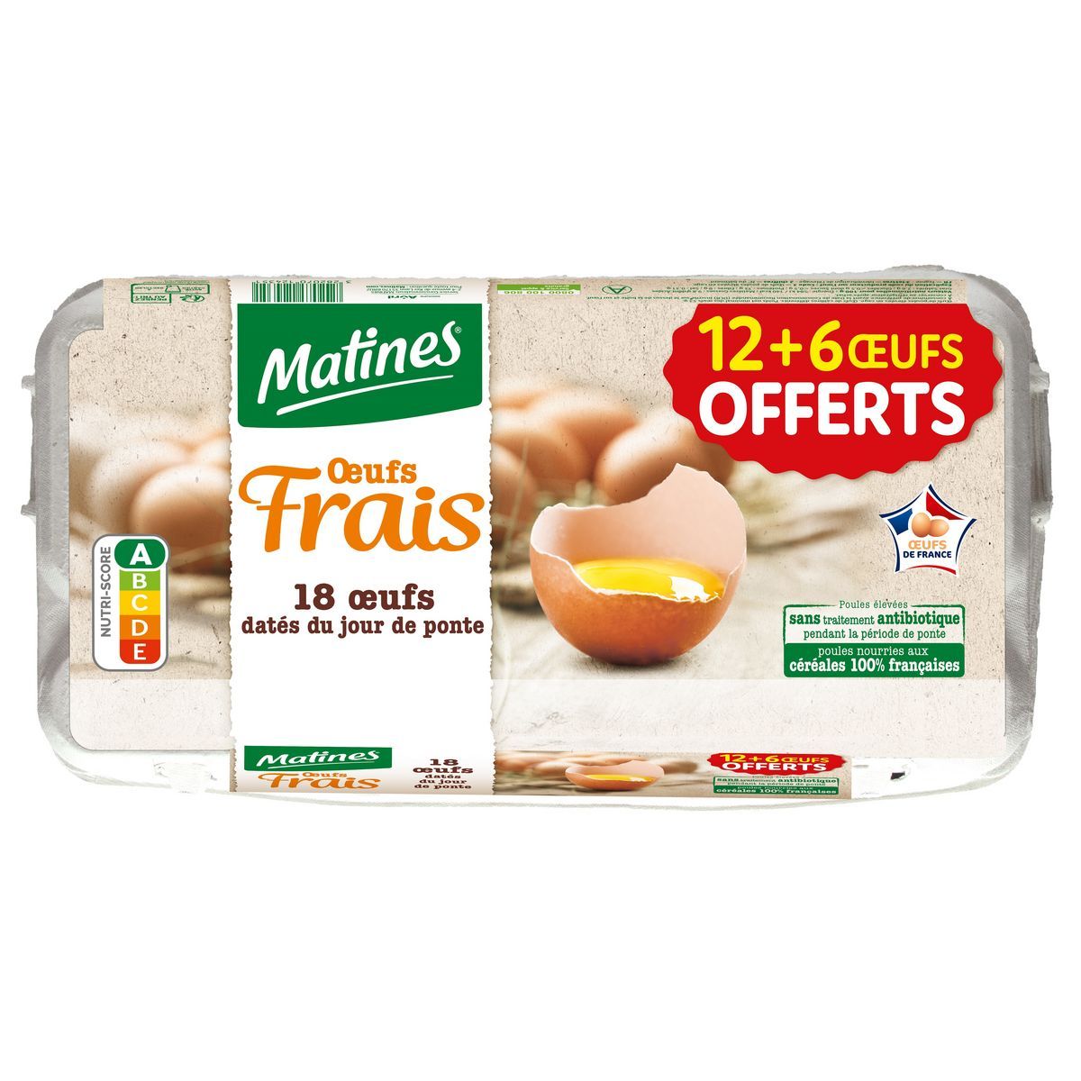 OEUFS FRAIS DU JOUR DE PONTE MATINES