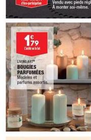 199  L'  LIVING ART BOUGIES PARFUMÉES Modèles et parfums assortis