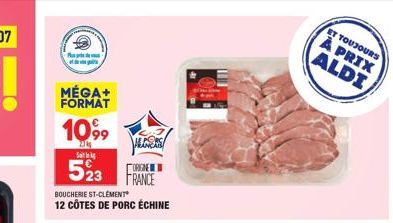 côtes de porc Boucherie St-Clément