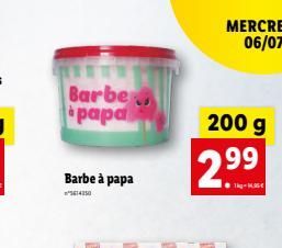 Barbe  papa  Barbe à papa  14350  200 g  2.?9  1kg-1,35