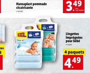 SETIGET  Hansaplast pommade cicatrisante  XOXOL  Jupile BABY WIPES  Lingettes imprégnées pour bébé  4 paquets  4.4?  49  40,00