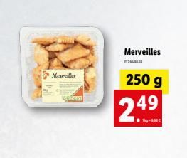 Meweilles  co  Merveilles  250 g  249  ?g-136