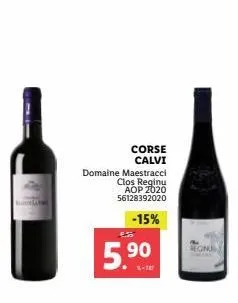 burelan  corse calvi domaine maestracci clos reginu aop 2020 56128392020  -15%  5  5.??