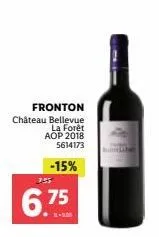 fronton château bellevue  la forêt  aop 2018  5614173  -15%  755  6.75  burelan